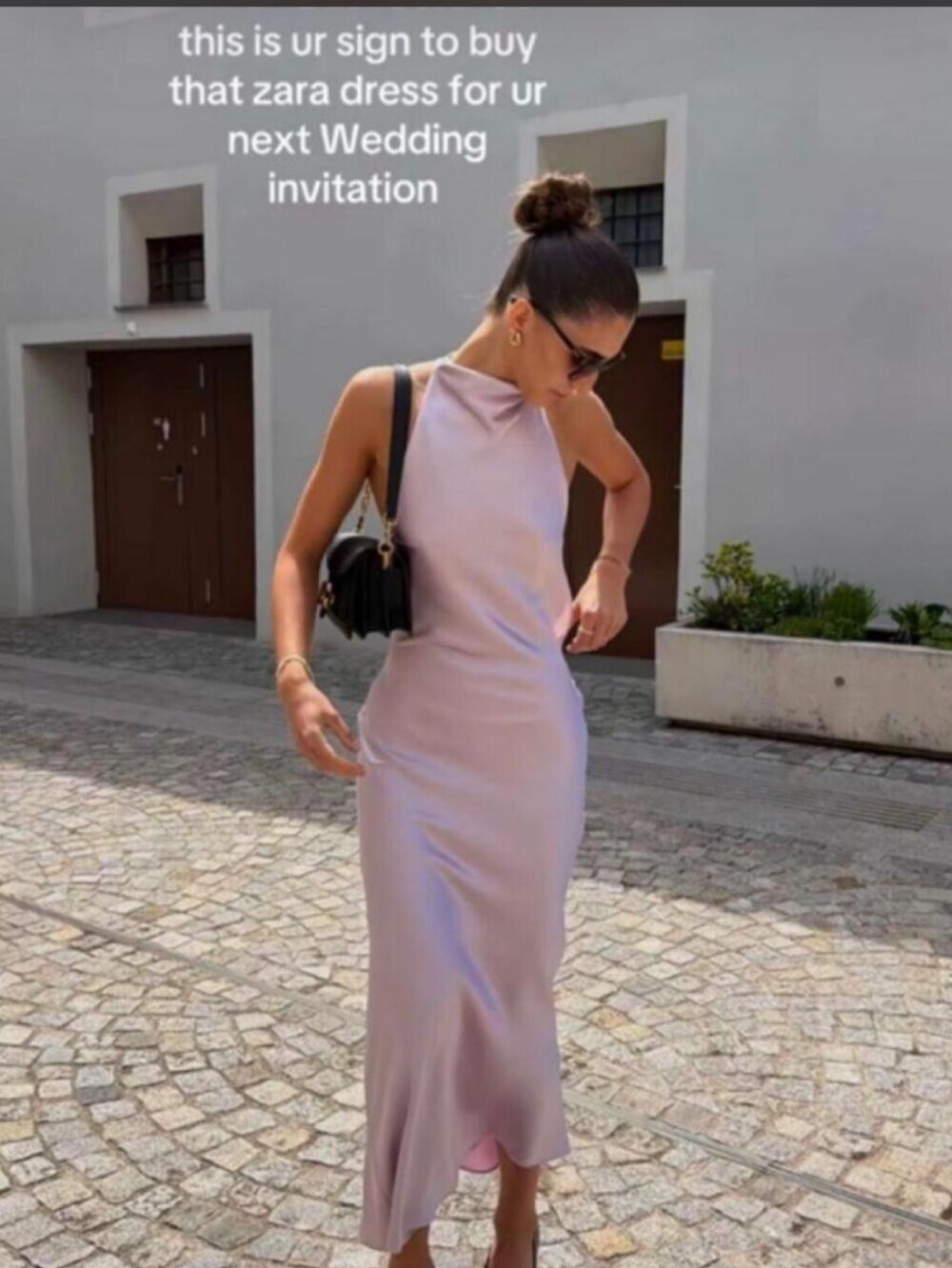 Zara Lilac Satin Maxi Dress